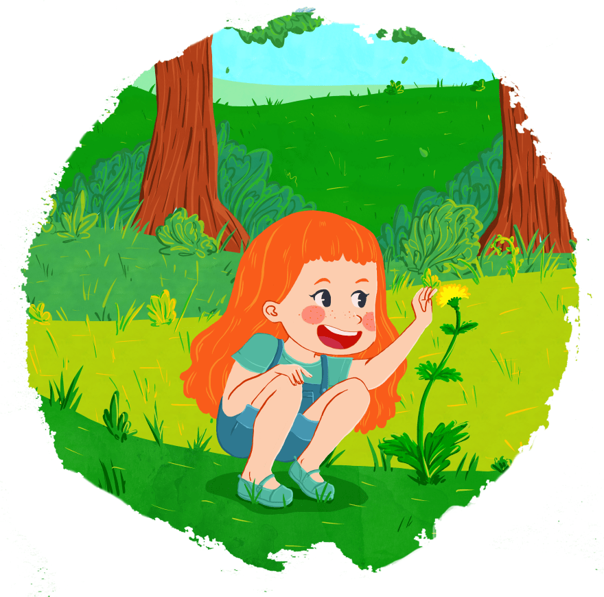 pretty flower circle